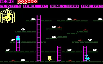 Chuckie Egg (UK) (1985) screen shot game playing